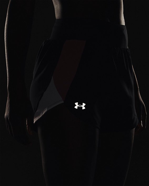 Women's UA Fly-By Elite High-Rise Shorts, Black, pdpMainDesktop image number 4